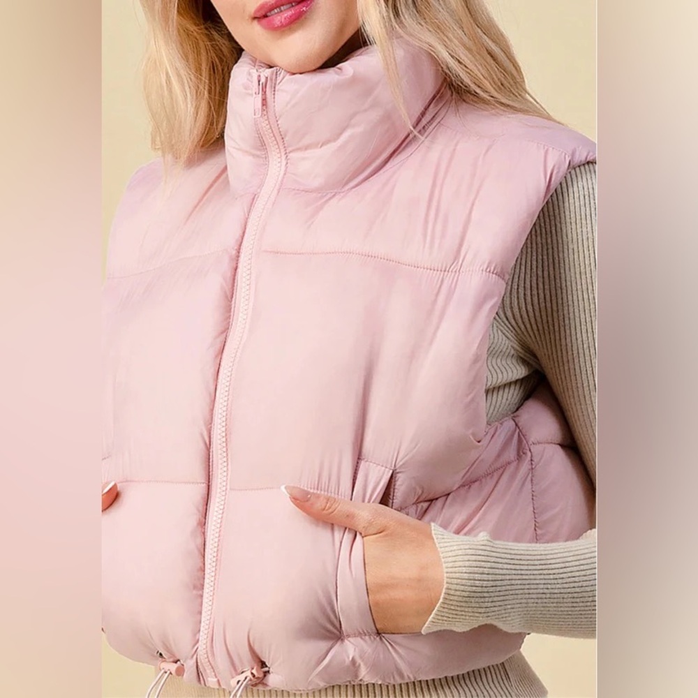 Pink Puffer Vest - Picture 4 of 4